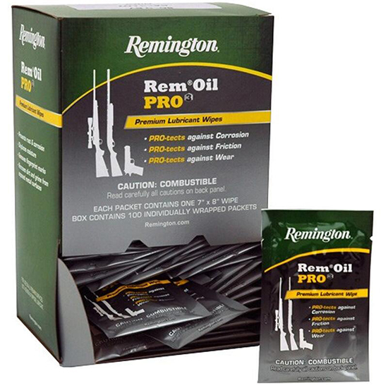 REM OIL PRO3 PREMIUM 100 CT BOX - Gun Cleaning